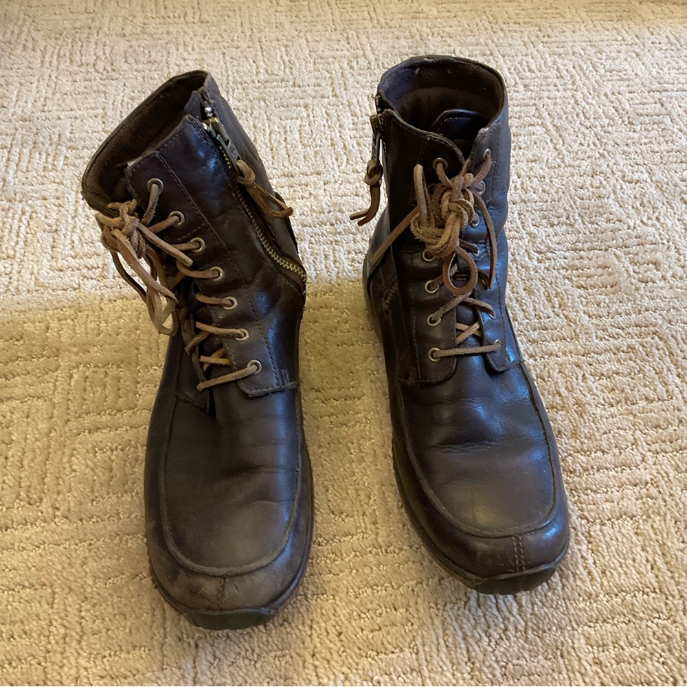 Timberland Women Leather Boots Brown 7.5 Gorpcore Streetwear Outdoors VintageY2K